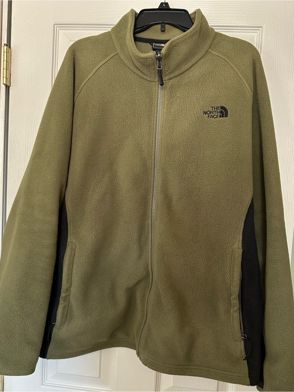 The North Face Men's Full-Zip Fleece Jacket - Olive Green - Size XL